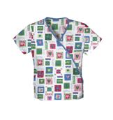 Lucky Hearts Mini Mock Wrap Top